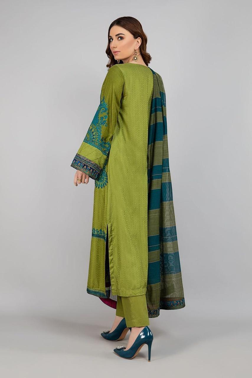 3-Pc Embroidered Suit